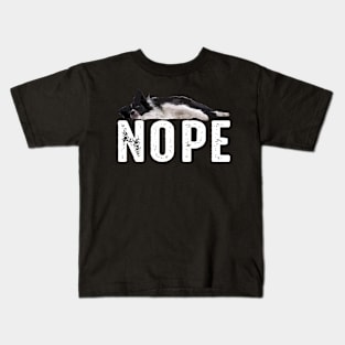 Fluff and Finesse Border Collie NOPE, Urban Canine Tee Kids T-Shirt